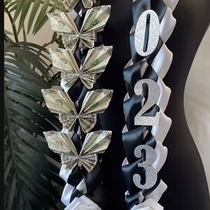 Graduation Lei with Money Butterflies